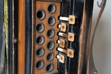 Zieharmonika, Meinel & Herold, Klingenthal, um 1870, Kat.-Nr. 4834