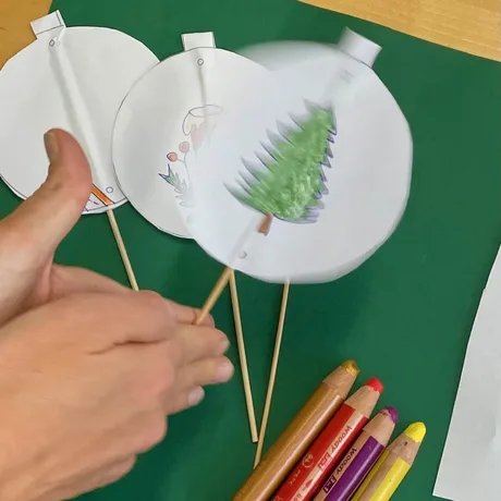 WORKSHOP Winterliche Wunderscheibe mit einem Tannenbaum