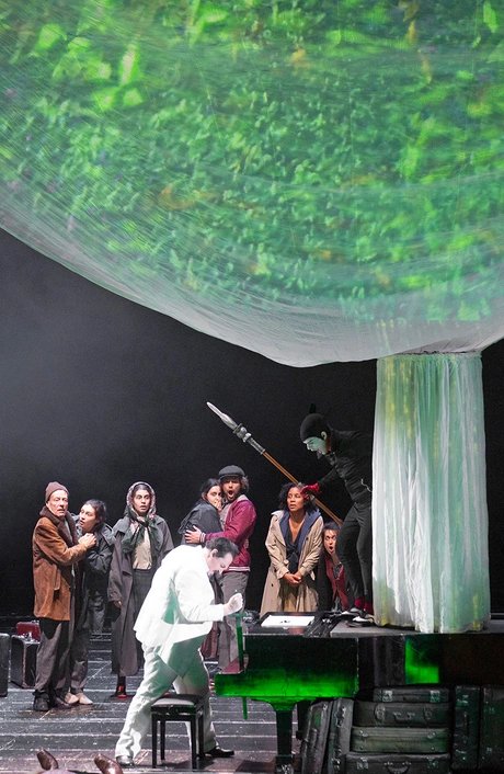 Iain Paterson als Wotan, Thomas Blondelle als Loge