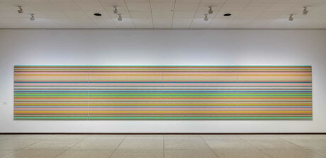 Ausstellungsansicht „Gerhard Richter. 100 Werke für Berlin“, Staatliche Museen zu Berlin, Neue Nationalgalerie, 1. April 2023 bis 2026