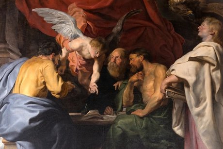 Peter Paul Rubens: Die vier Evangelisten Lukas, Matthäus, Markus und Johannes beim Verfassen der Evangelien
