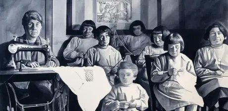 Giulia Andreani, Die Weberinnen (Dentellières), Detail, 2025