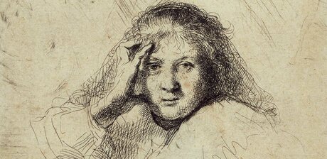 Rembrandt Harmensz. van Rijn: Bildnis Saskias als Braut, 1633, Detail