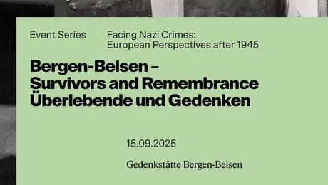 KEY VISUAL Bergen-Belsen – Survivors and Remembrance | Überlebende und Gedenken