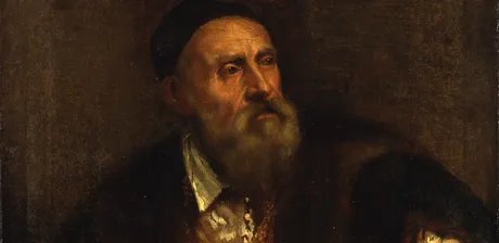 Tizian, Selbstbildnis (Detail), um 1550-1555