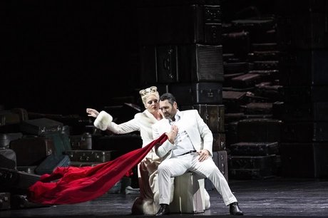 John Lundgren als Wotan, Annika Schlicht als Fricka