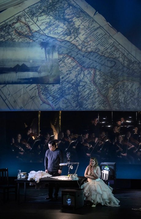 Christina Nilsson als Aida, SeokJong Baek als Radames