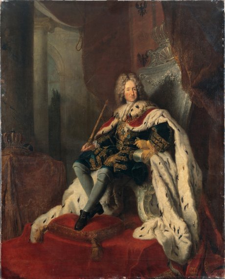 Antoine Pesne: König Friedrich I. auf dem Silberthron, um 1712