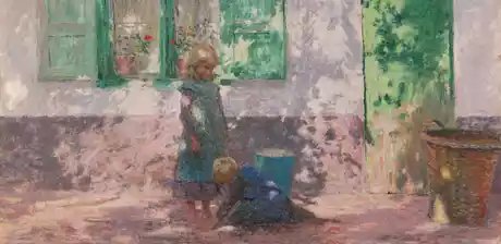 Emile Claus, Sonniger Tag, Detail