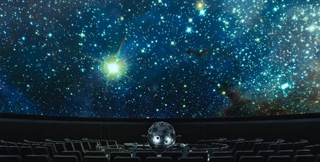 Sternenhimmel im Planetariumssaal des Zeiss-Großplanetariums.