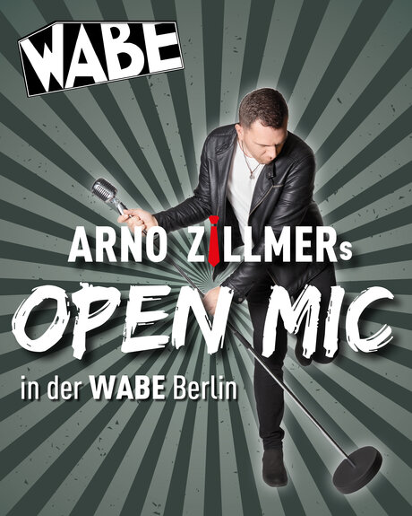 KEY VISUAL Arno Zillmers Open Mic in der WABE Berlin