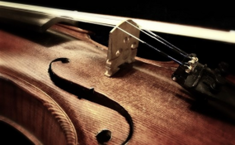 Detail einer Geige