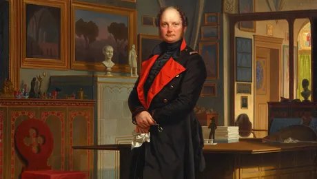 Franz Krüger: König Friedrich Wilhelm IV. von Preußen in seinem Kabinett, um 1846