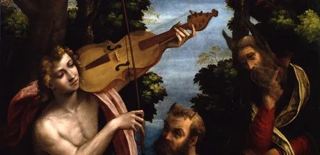 Lorenzo Leonbruno, Das Urteil des Midas (Detail), um 1512