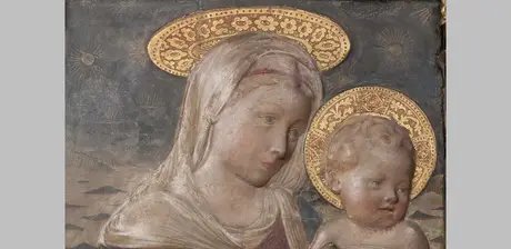 Madonna Romoli-Martini dell’Ala, 1453/1465, Detail, Skulpturensammlung und Museum für Byzantinische Kunst