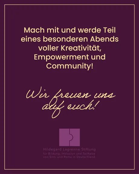 Veranstaltungen in Berlin: 1. Talentshow des Berliner Roma*&Sinti* Jugendbeirats