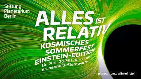 Plakat vom Kosmisches Sommerfest: Einstein-Edition.
