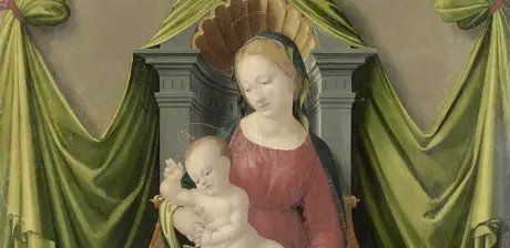 Francesco Granacci, Thronende Madonna mit Kind und Johannesknaben, Detail, 1519