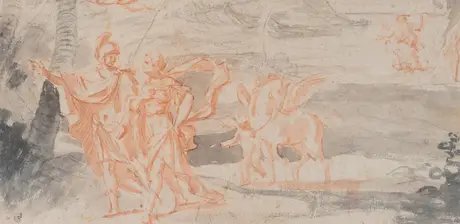 Alexandre Ubelesqui, Perseus und Andromeda, Detail, um 1759-63