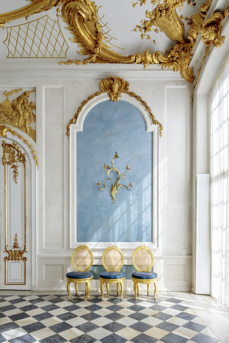 Blaue Galerie in den Neuen Kammern von Sanssouci