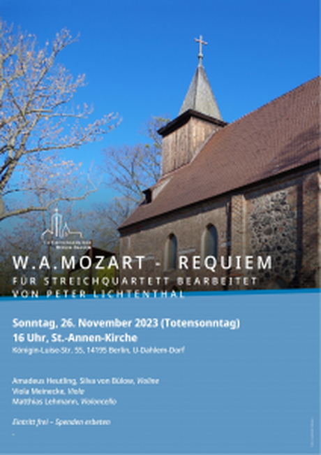 POSTER Mozart-Requiem für Streichquartet