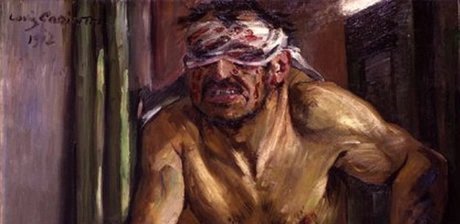 Lovis Corinth, Der geblendete Simson, 1912, Öl auf Leinwand, 130 x 105 cm, Staatliche Museen zu Berlin, Alte Nationalgalerie, Fotograf: Andres Kilger