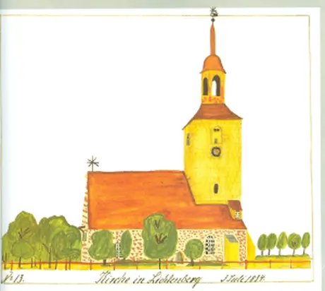 Dorfkirche Lichtenberg von Heinrich Wöhler 1834, Bezirksmuseum Lichtenberg