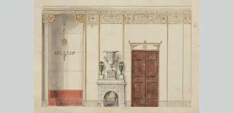 Karl Friedrich Schinkel, Entwurf zum Palais des Prinzen Albrecht von Preußen, 1830/31