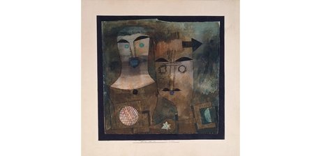 Paul Klee, ein Paar Götter, Aquarell auf Karton, 1924