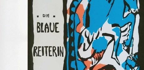 Daniela Comani, Die Blaue Reiterin (aus: Neuerscheinungen herausgegeben von Daniela Comani, fortlaufende Serie seit 2007), 2024, Archiv Pigment Druck, 28 x 20,7 cm, Detail,