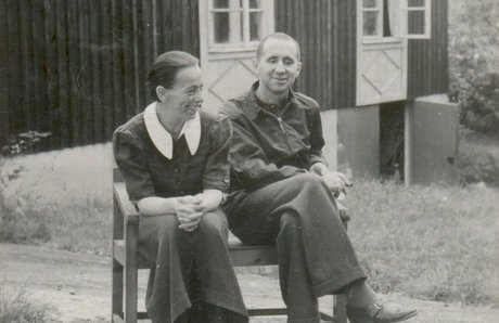 Helene Weigel und Bertolt Brecht in Lidingö, 1939