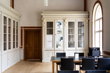 "Flechtwerk der Dinge. Das Sammlungsschaufenster der Humboldt-Universität zu Berlin". Prototyp. © Felix Sattler/HU Berlin