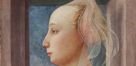 Filippo Lippi, Bildnis einer Dame (Detail), um 1445