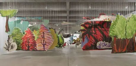 Petrit Halilaj, Very volcanic over this green feather, 2021, Installationsansicht, Tate St Ives