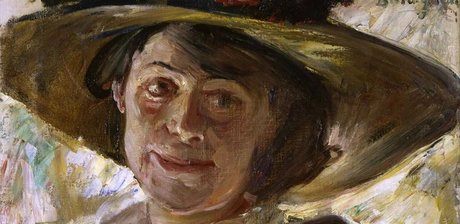 Lovis Corinth, Frau mit Rosenhut, 1912, Detail, Öl auf Leinwand © Staatliche Museen zu Berlin, Nationalgalerie / Reinhard Saczewski