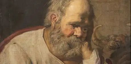 Frans Hals, Der Evangelist Lukas, Detail