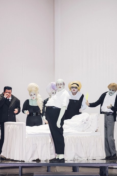 Burkhard Ulrich als Gherardo, Dean Murphy als Marco, Andrew Harris als Simone und Karola Pavone als NellaEike Walkenhorst