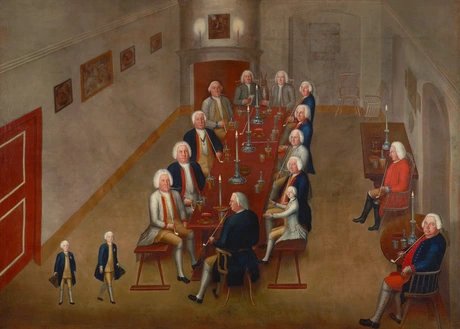 Georg von Lisiewski: Tabakskollegium Friedrich Wilhelms I.