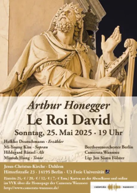POSTER Arthur Honegger: Le Roi David