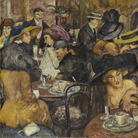 Willy Jaeckel Im Kaffeehaus, 1912 Bröhan Museum