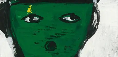 Walter Dahn, Ohne Titel, Detail, 1987
