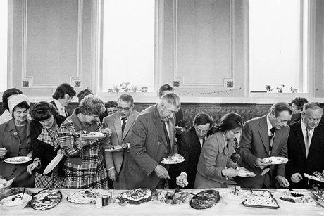 Antrittsbankett des Bürgermeisters von Todmorden, Todmorden, West Yorkshire, England 1977