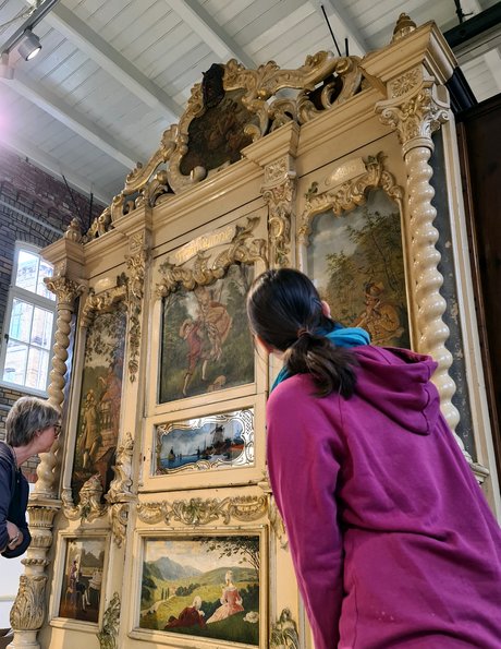 Das Orchestrion »Fratihymnia«, gebaut um 1900 von der Firma Cocchi, Bacigalupo & Graffigna in Berlin ist eines der gezeigten mechanischen Musikinstrumente in MUSICA DI STRADA.
