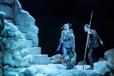 Thomas Blondelle als Parsifal, Joachim Goltz als Klingsor