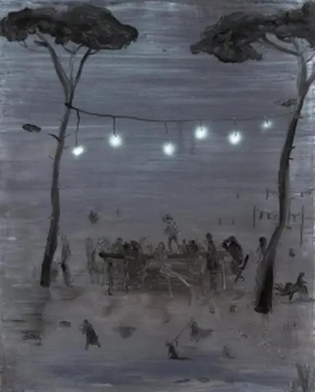 Norbert Schwontkowski, Tarantella, Öl auf Leinwand, 100 x 80cm, 2008