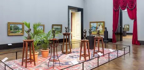 Blick in die Ausstellung „Camille Claudel und Bernhard Hoetger. Emanzipation von Rodin“, Alte Nationalgalerie