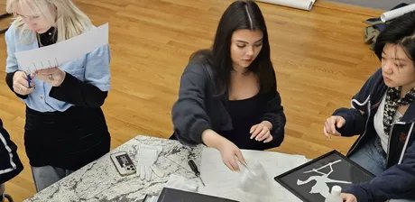 Grafik-Klasse des Lette-Vereins Berlin Vorort am Kulturforum