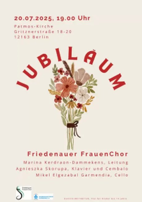 POSTER Jubiläum 25 Jahre Friedenauer FrauenChor