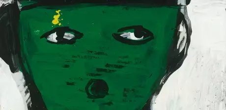 Walter Dahn, Ohne Titel, Detail, 1987