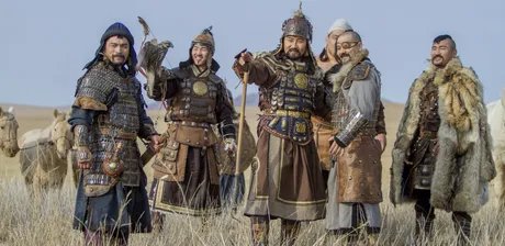 Reenactment mongolischer Krieger